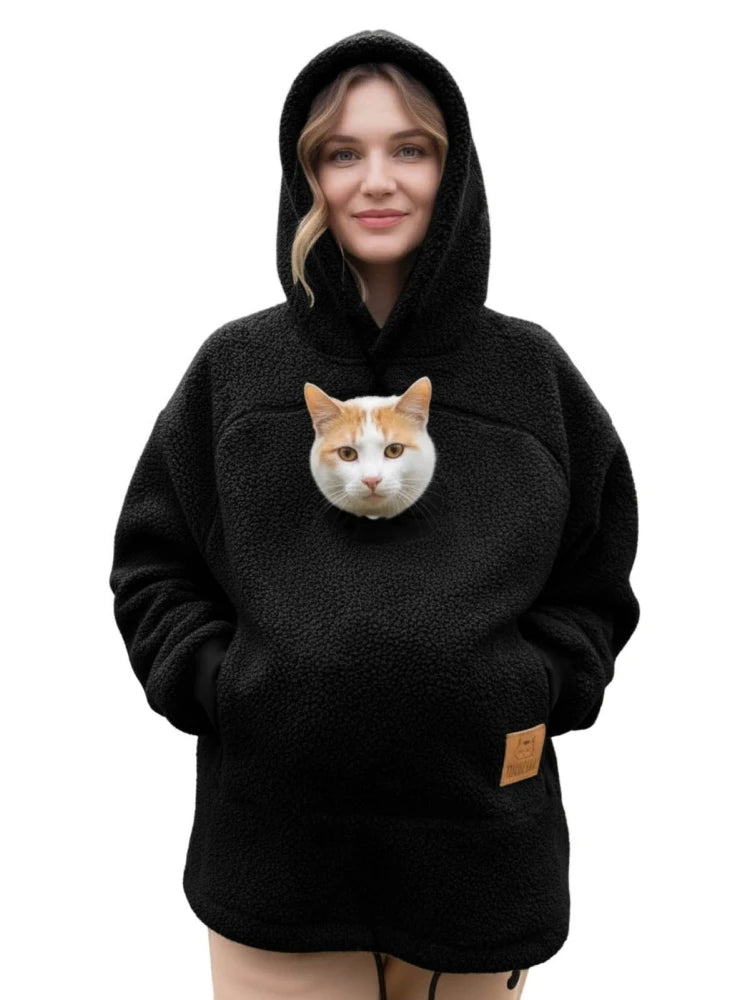 Sweat à Capuche Animly® – La Poche Cocon pour votre Compagnon